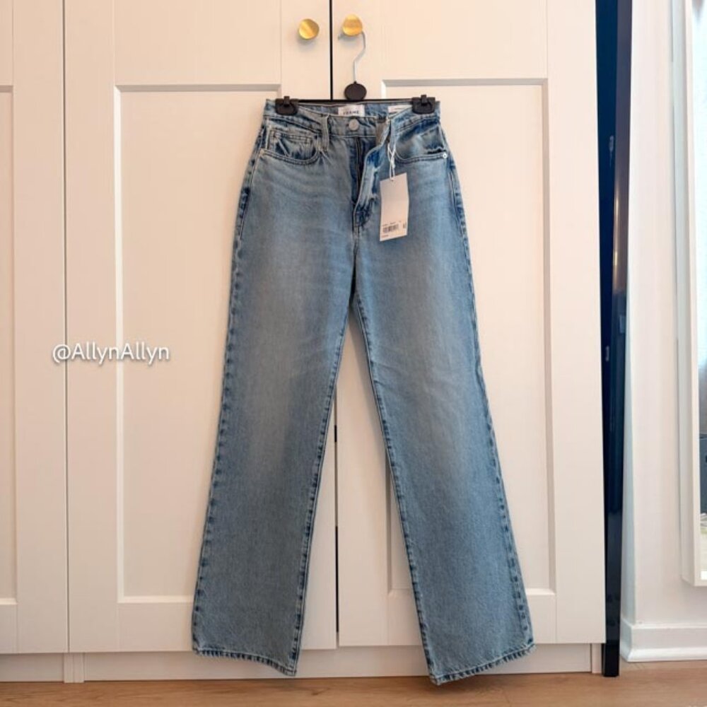 NWT FRAME Le Pixie Jane Straight Leg Jeans ("Weston" color), MSRP $258